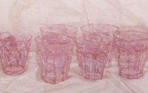 絵画 油絵　グラス