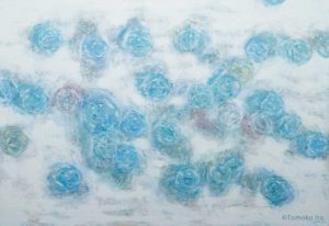 a painting of marbles